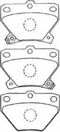 Комплект тормозных колодок AISIN A2N007